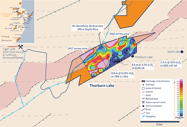 Thorburn Lake Geology, Drill Holes and Key Features