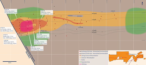 Figure 2 - Larocque East Expansion and Infill Drilling Areas