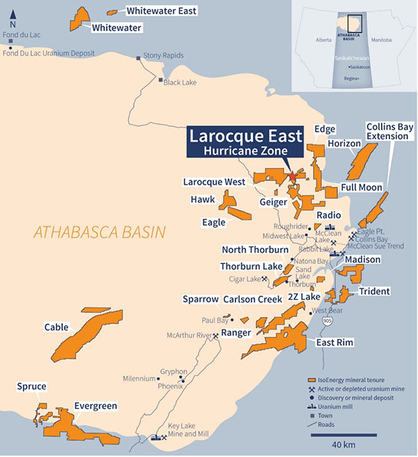 Figure 1 – IsoEnergy Athabasca Projects 