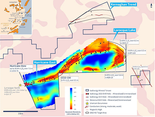 Figure 3 – Larocque East Drilling Areas