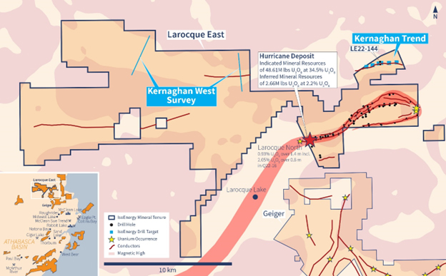 Figure 2 – Larocque East Planned Drilling and Geophysics